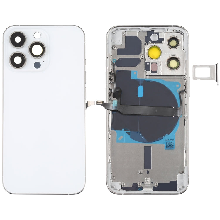 For iPhone 13 Pro Battery Back Cover with Side Keys & Card Tray & Power + Volume Flex Cable & Wireless Charging Module, For iPhone 13 Pro(Assembly)