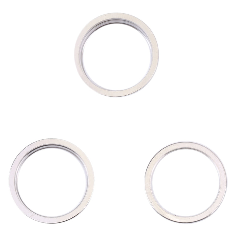 For iPhone 14 Pro Max 3PCS Rear Camera Glass Lens Metal Outside Protector Hoop Ring