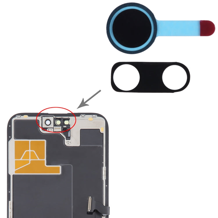 100/Set Front Camera LCD Shading Sealing Sticker for iPhone 14 Pro / 14 Pro Max, For iPhone 14 Pro / 14 Pro Max