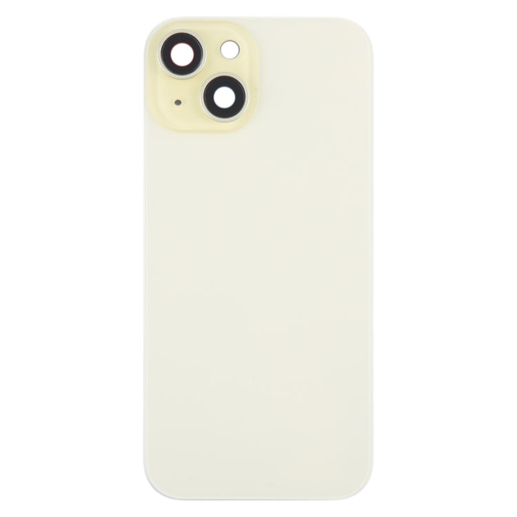 For iPhone 15 Battery Back Cover with Camera Lens Cover + MagSafe Magnet, For iPhone 15 (with MagSafe)