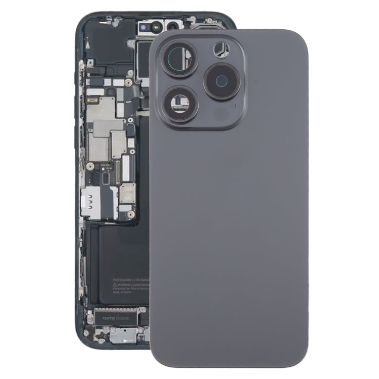 For iPhone 15 Pro Battery Back Cover with Camera Lens Cover + MagSafe Magnet