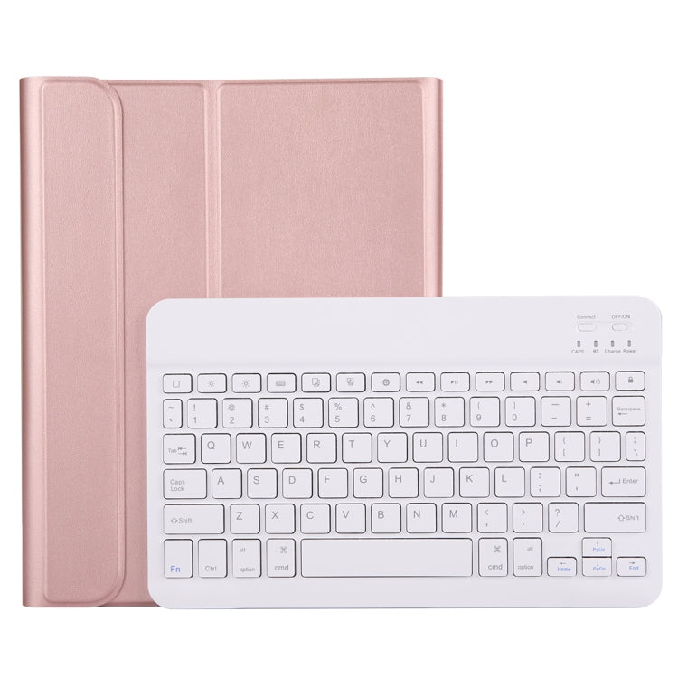 A11B Bluetooth 3.0 Ultra-thin ABS Detachable Bluetooth Keyboard Leather Tablet Case for iPad Pro 11 inch （2018）, with Pen Slot & Holder