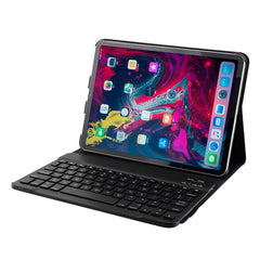 1130B Detachable Bluetooth 3.0 ABS Brushed Texture Keyboard + Lambskin Texture Leather Tablet Case for iPad Pro 11 inch (2018), with Three-gear Adjustment / Magnetic / Sleep Function