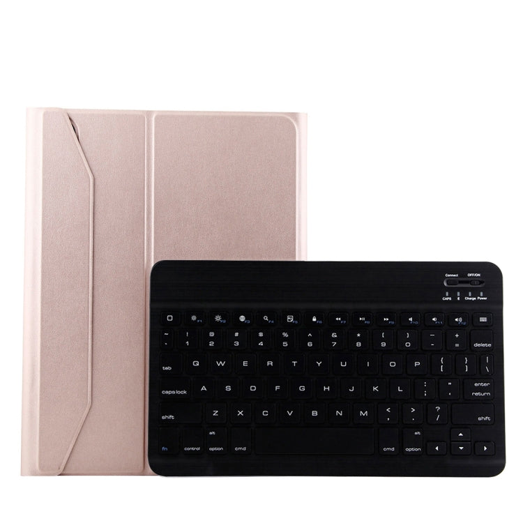 1130B Detachable Bluetooth 3.0 ABS Brushed Texture Keyboard + Lambskin Texture Leather Tablet Case for iPad Pro 11 inch (2018), with Three-gear Adjustment / Magnetic / Sleep Function