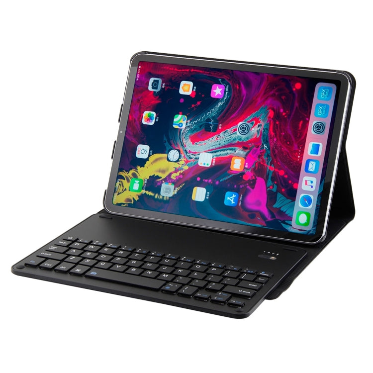 1139B Detachable Bluetooth 3.0 Aluminum Alloy Keyboard + Lambskin Texture Leather Tablet Case for iPad Pro 11 inch (2018), with Three-gear Adjustment / Magnetic / Sleep Function