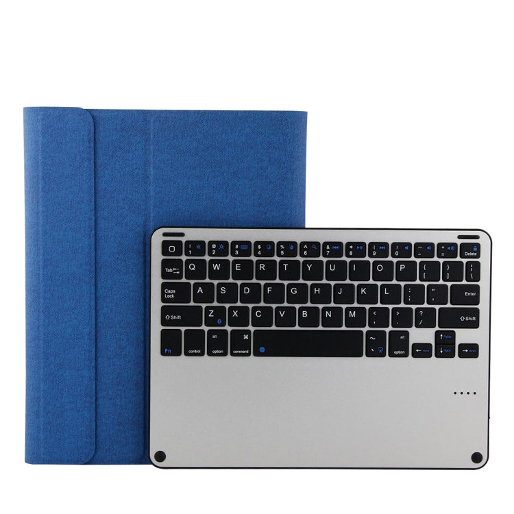 3018 Detachable Bluetooth 3.0 Aluminum Alloy Keyboard + Imitation Cloth Texture Leather Tablet Case for iPad Air / Air 2 / iPad Pro 9.7 inch, with Sleep / Water Repellent Function