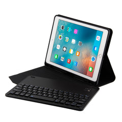 FT-1038E Detachable Bluetooth 3.0 Aluminum Alloy Keyboard + Lambskin Texture Leather Tablet Case for iPad Air / Air 2 / iPad Pro 9.7 inch, with Pen Slot / Water Repellent / Three-gear Angle Adjustment / Magnetic / Sleep Function