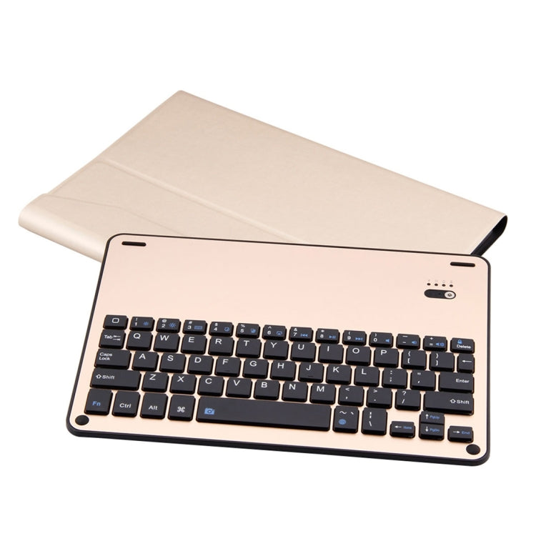 FT-1039B Detachable Bluetooth 3.0 Aluminum Alloy Keyboard + Lambskin Texture Leather Tablet Case for iPad Pro 10.5 inch / iPad Air (2019), with Water Repellent / Three-gear Angle Adjustment / Magnetic / Sleep Function