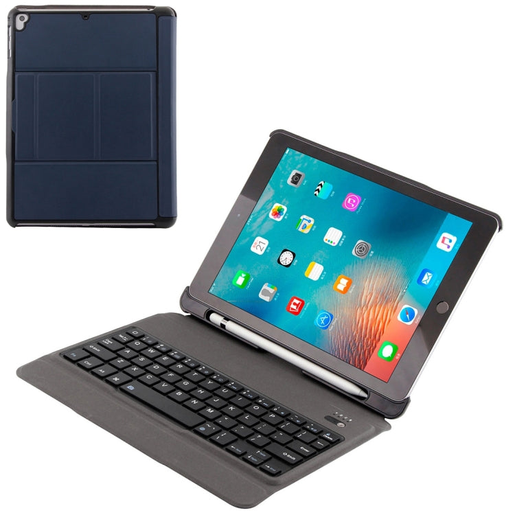 T-201 Detachable Bluetooth 3.0 Ultra-thin Keyboard + Lambskin Texture Leather Tablet Case for iPad Air / Air 2 / iPad Pro 9.7 inch, Support Multi-angle Adjustment