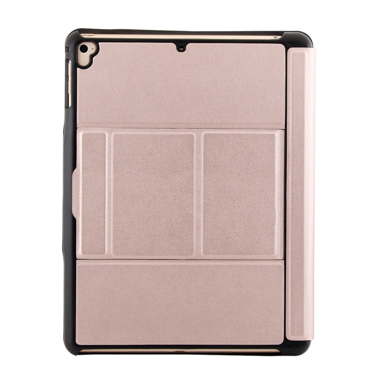 T-201D Detachable Bluetooth 3.0 Ultra-thin Keyboard + Lambskin Texture Leather Tablet Case for iPad Air / Air 2 / iPad Pro 9.7 inch, Support Multi-angle Adjustment / Backlight