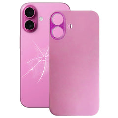 For iPhone 16 Easy Replacement Big Camera Hole Glass Back Battery Cover