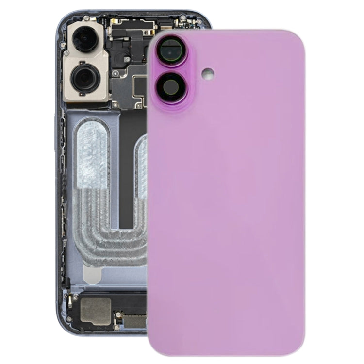 For iPhone 16 Battery Back Cover with Camera Lens Cover