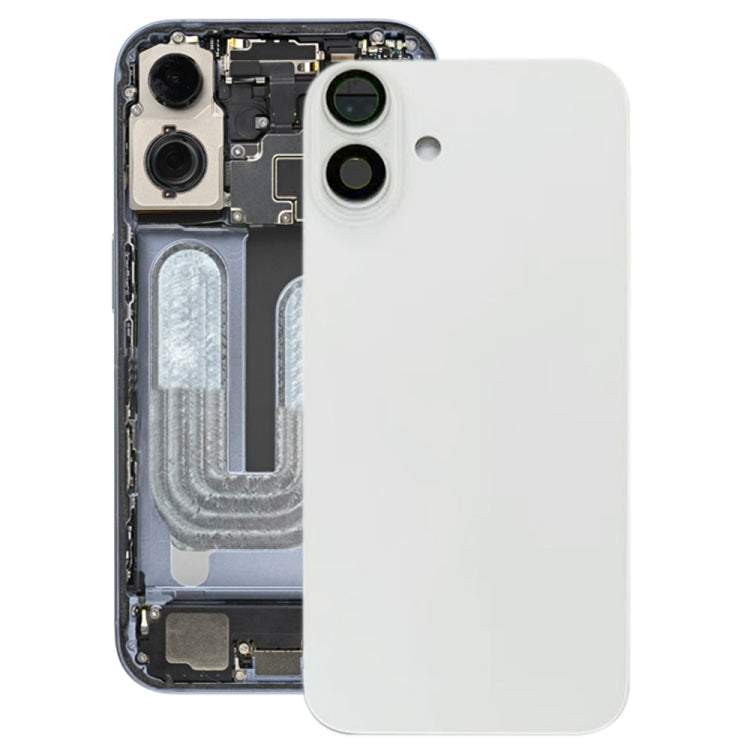 For iPhone 16 Battery Back Cover with Camera Lens Cover