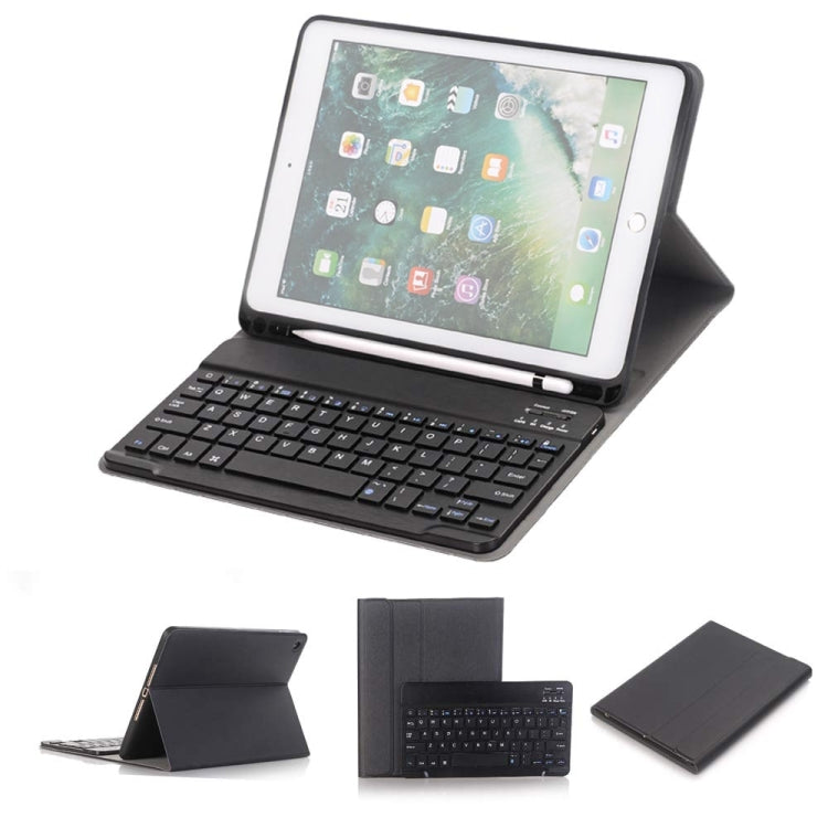 Detachable Bluetooth Keyboard + Horizontal Flip Leather Tablet Case with Holder & Pencil Holder for iPad Pro 9.7 inch, iPad Air, iPad Air 2, iPad 9.7 inch (2017), iPad 9.7 inch (2018)