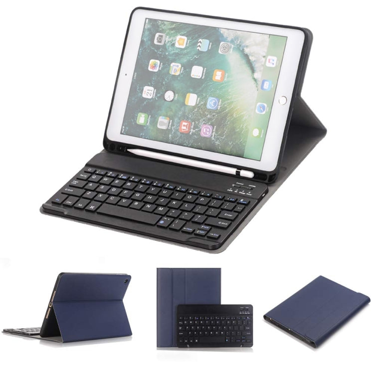 Detachable Bluetooth Keyboard + Horizontal Flip Leather Tablet Case with Holder & Pencil Holder for iPad Pro 9.7 inch, iPad Air, iPad Air 2, iPad 9.7 inch (2017), iPad 9.7 inch (2018)