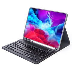 X-11B Skin Plain Texture Detachable Bluetooth Keyboard Tablet Case for iPad Pro 11 inch 2020 / 2018, with Pen Slot