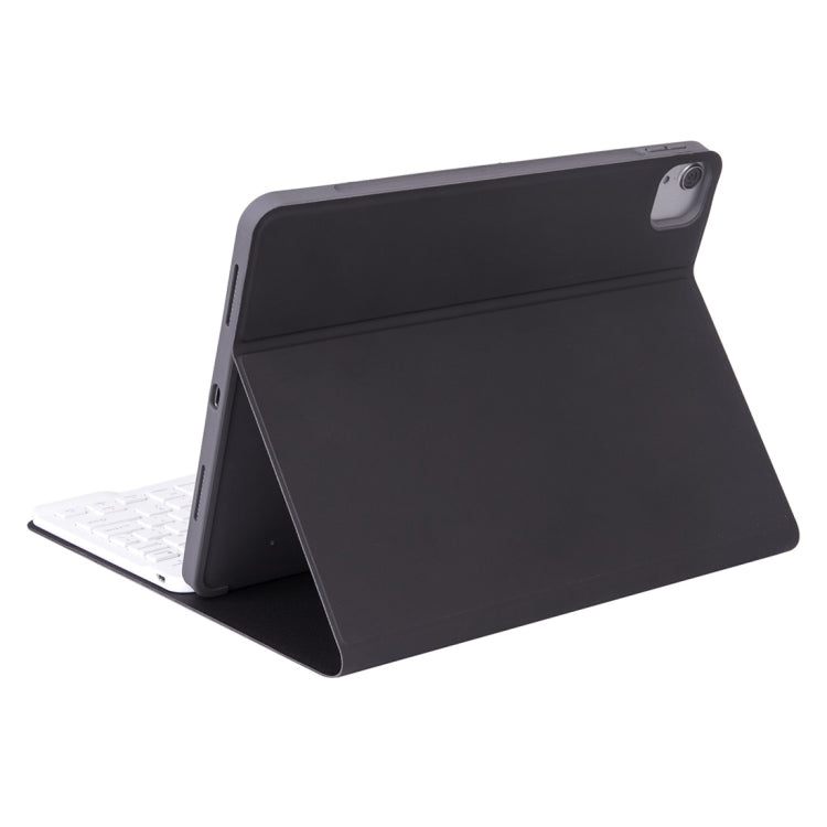 X-11BS Skin Plain Texture Detachable Bluetooth Keyboard Tablet Case for iPad Pro 11 inch 2020 / 2018, with Pen Slot & Backlight