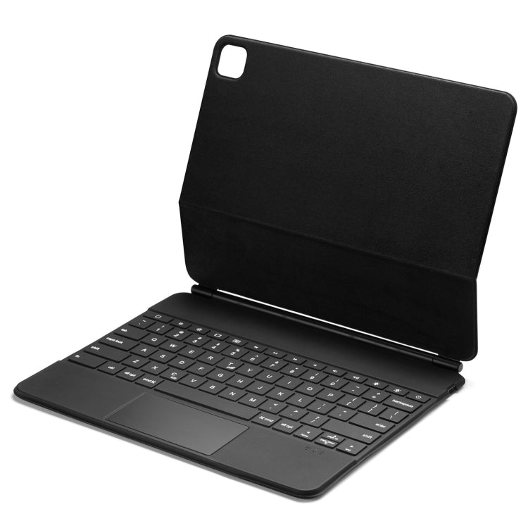 P129 Pro Ultra-thin Detachable Bluetooth Keyboard Leather Tablet Case with Touchpad & White Backlight for iPad Pro 12.9 inch 2021 / 2020 / 2018 / 2017