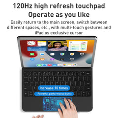 T89 Magic Suspended Bluetooth Keyboard Leather Case For iPad Pro 11 2022 / 2021 / 2020 / 2018