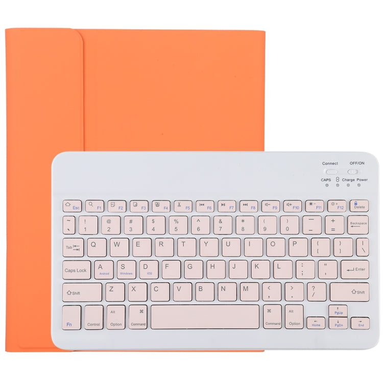 TG11B Detachable Bluetooth Pink Keyboard + Microfiber Leather Tablet Case for iPad Pro 11 inch (2020), with Pen Slot & Holder