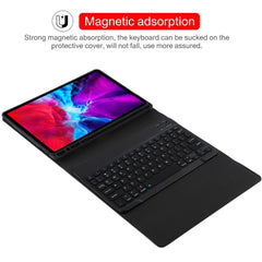 TG11B Detachable Bluetooth Black Keyboard + Microfiber Leather Tablet Case for iPad Pro 11 inch (2020), with Pen Slot & Holder