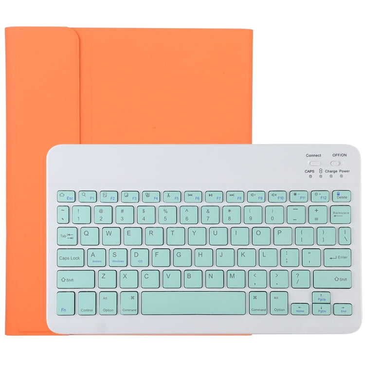 TG11B Detachable Bluetooth Green Keyboard + Microfiber Leather Tablet Case for iPad Pro 11 inch (2020), with Pen Slot & Holder