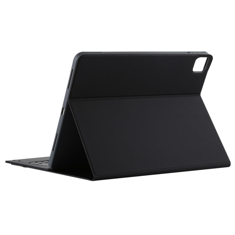 T129 Detachable Bluetooth Black Keyboard Microfiber Leather Tablet Case for iPad Pro 12.9 inch (2020), with Holder