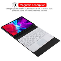 TG11BC Detachable Bluetooth White Keyboard Microfiber Leather Tablet Case for iPad Pro 11 inch (2020), with Touchpad & Pen Slot & Holder