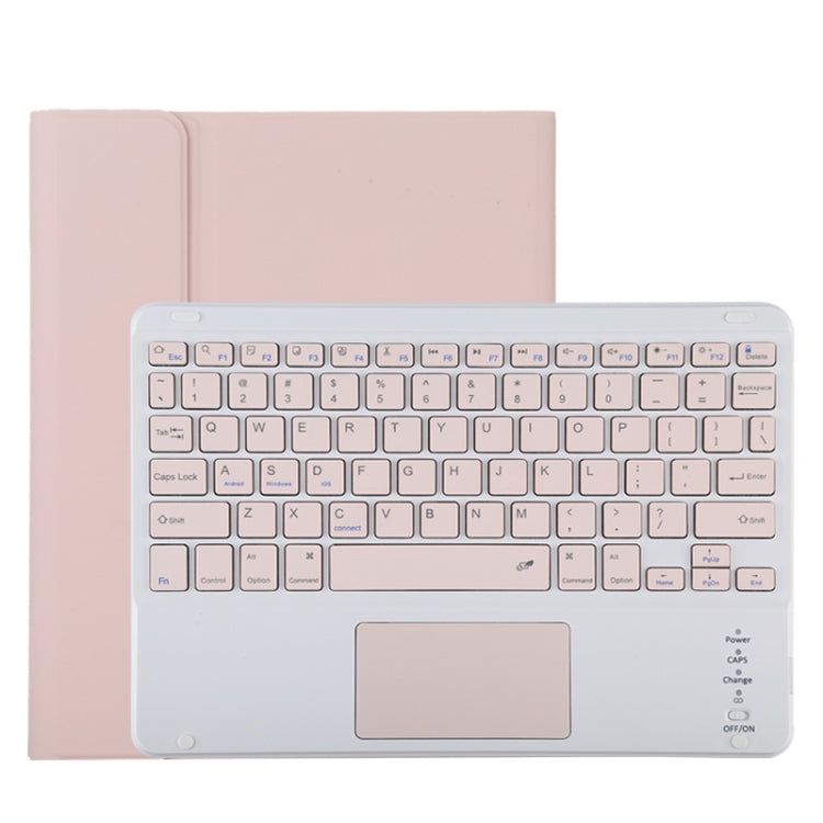 TG11BC Detachable Bluetooth Pink Keyboard Microfiber Leather Tablet Case for iPad Pro 11 inch (2020), with Touchpad & Pen Slot & Holder