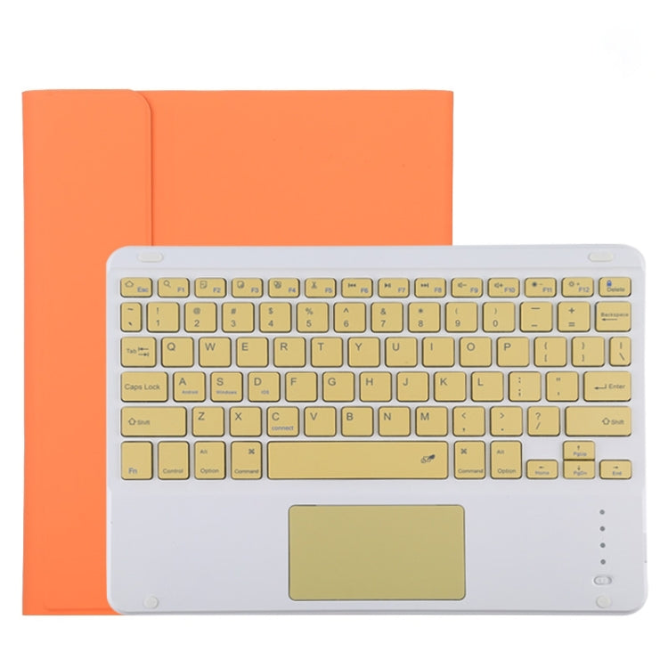 TG11BC Detachable Bluetooth Yellow Keyboard Microfiber Leather Tablet Case for iPad Pro 11 inch (2020), with Touchpad & Pen Slot & Holder