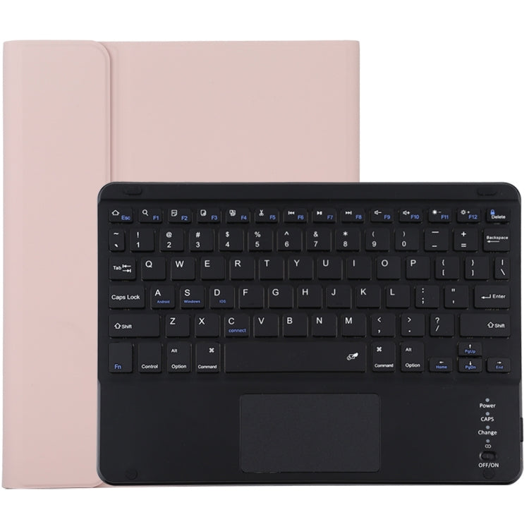 TG-102BC Detachable Bluetooth Black Keyboard + Microfiber Leather Tablet Case for iPad 10.2 inch / iPad Air (2019), with Touch Pad & Pen Slot & Holder