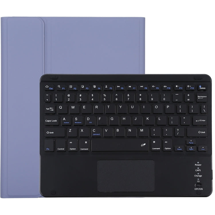 TG-102BC Detachable Bluetooth Black Keyboard + Microfiber Leather Tablet Case for iPad 10.2 inch / iPad Air (2019), with Touch Pad & Pen Slot & Holder