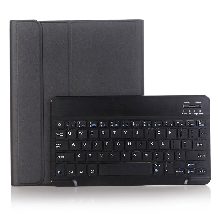 A102B For iPad 10.2 inch 2019 Ultra-thin Detachable Bluetooth Keyboard Leather Tablet Case with Stand & Pen Slot Function