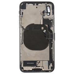 Battery Back Cover Assembly with Side Keys & Vibrator & Speaker Ringer Buzzer & Power Button + Volume Button Flex Cable & Card Tray & Battery Adhesive for iPhone X