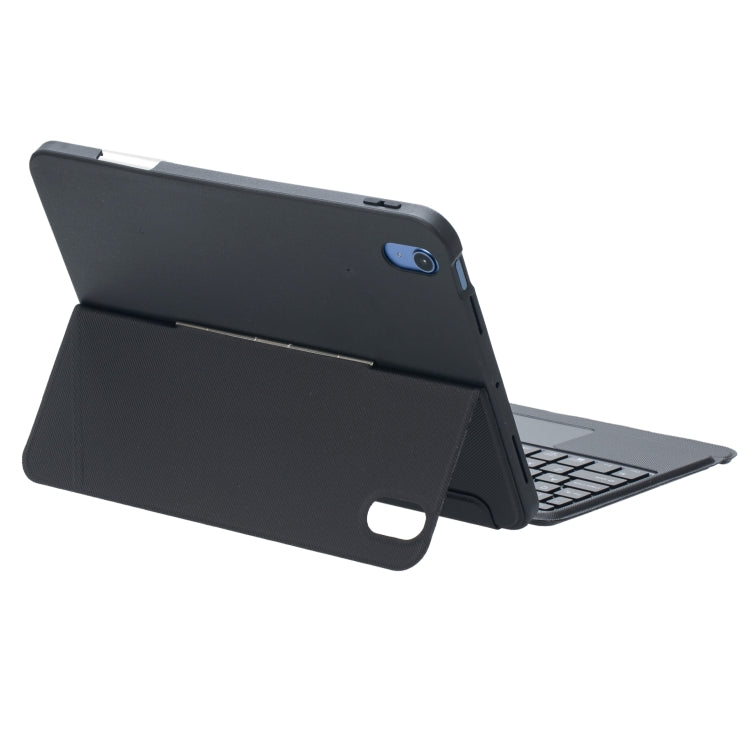 T10-AS For iPad 10th Gen 10.9 2022 Touch Backlight Split Type Bluetooth Keyboard Leather Case