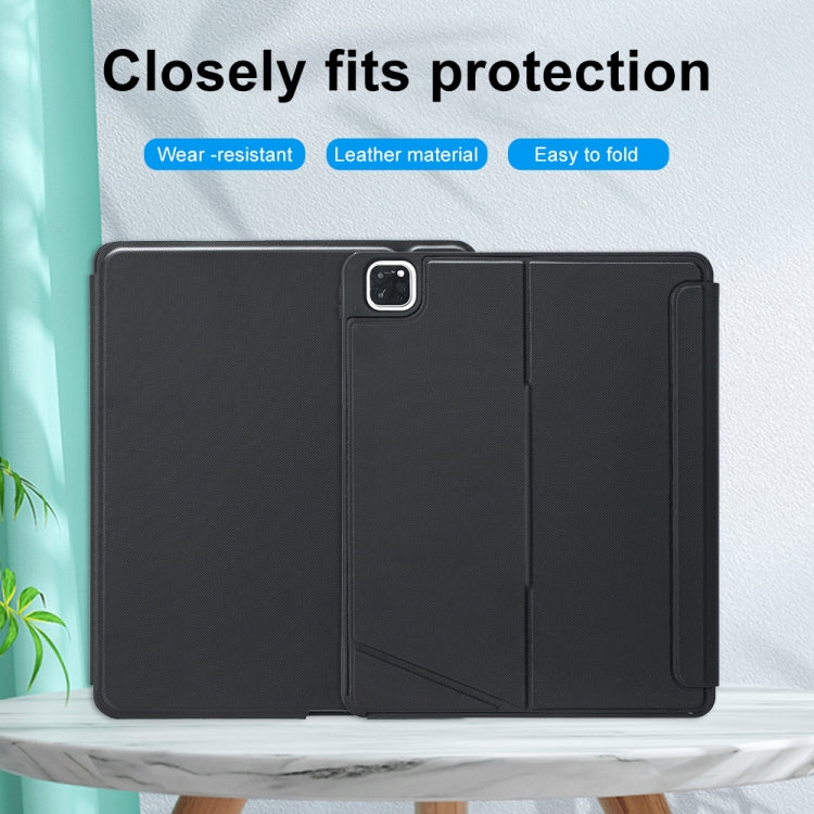 T129-AS For iPad Pro 12.9 2022/2021/2020/2018 Touch Backlight Split Type Bluetooth Keyboard Leather Case