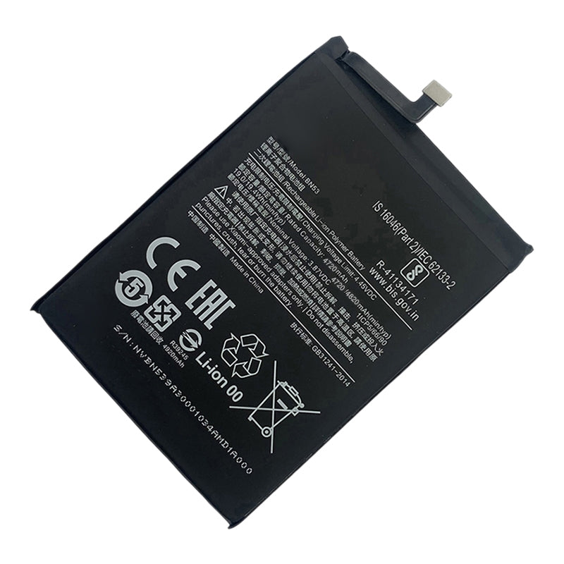 BN53 4820 mAh Li-Polymer Battery Replacement For Xiaomi Mi 10T Lite 5G / Redmi Note 9 Pro 5G