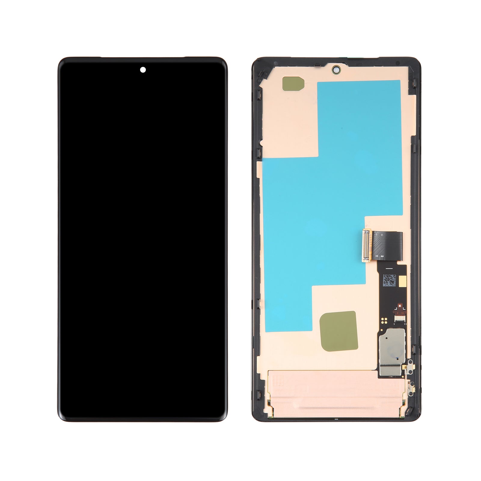 For Google Pixel 7 Pro GP4BC GE2AE OLED LCD Screen Digitizer Full Assembly with Frame