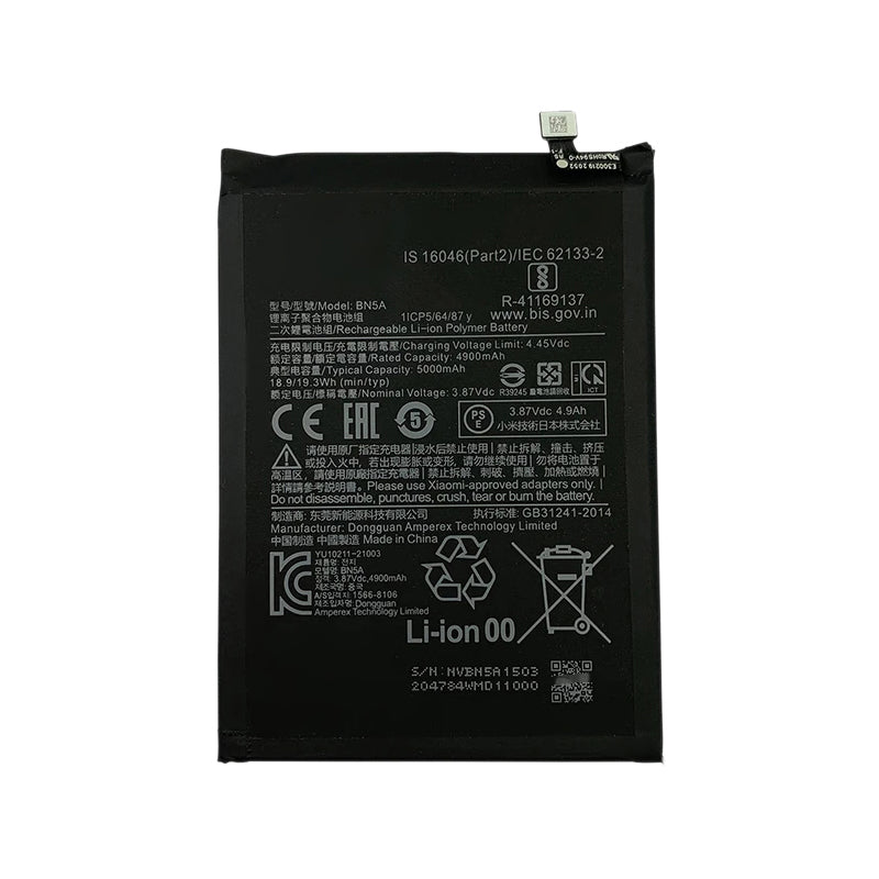 For Xiaomi Poco M3 Pro 5G BN5A 5000mAh Battery Replacement