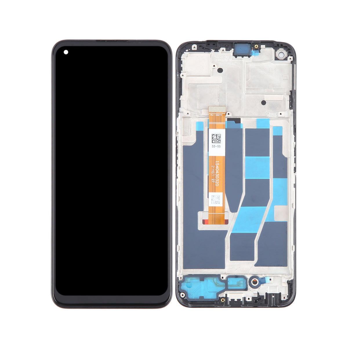 Replacement Mobile Phone Repair Part For Realme Q3t OEM LCD Screen Digitizer Full Assembly with Frame