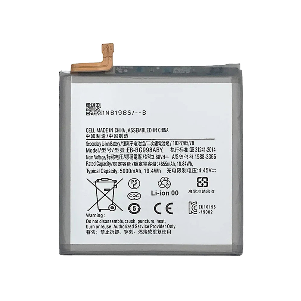 5000mAh Battery Replacement For Samsung Galaxy S21 Ultra G998 5G EB-BG998ABY