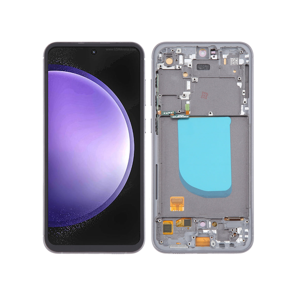 For Samsung Galaxy S23 FE SM-S711B 6.43 inch OLED LCD Screen Digitizer Full Assembly with Frame