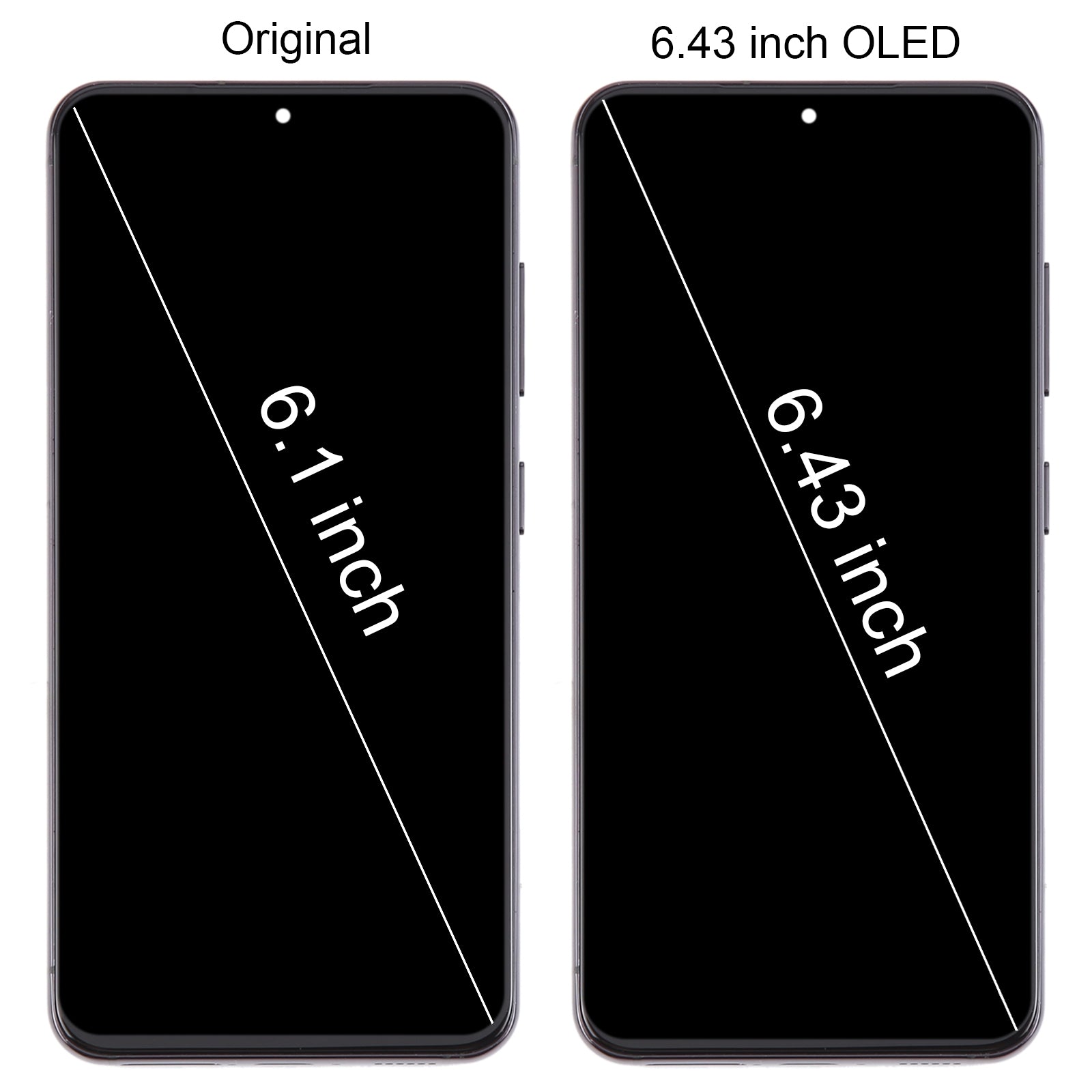 For Samsung Galaxy S23 SM-S911B 6.43 inch EU Version OLED LCD Screen Digitizer Full Assembly with Frame