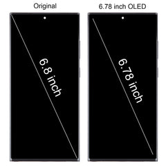 For Samsung Galaxy S23 Ultra 5G SM-S918U US Edition 6.78 inch OLED LCD Screen Digitizer Full Assembly with Frame