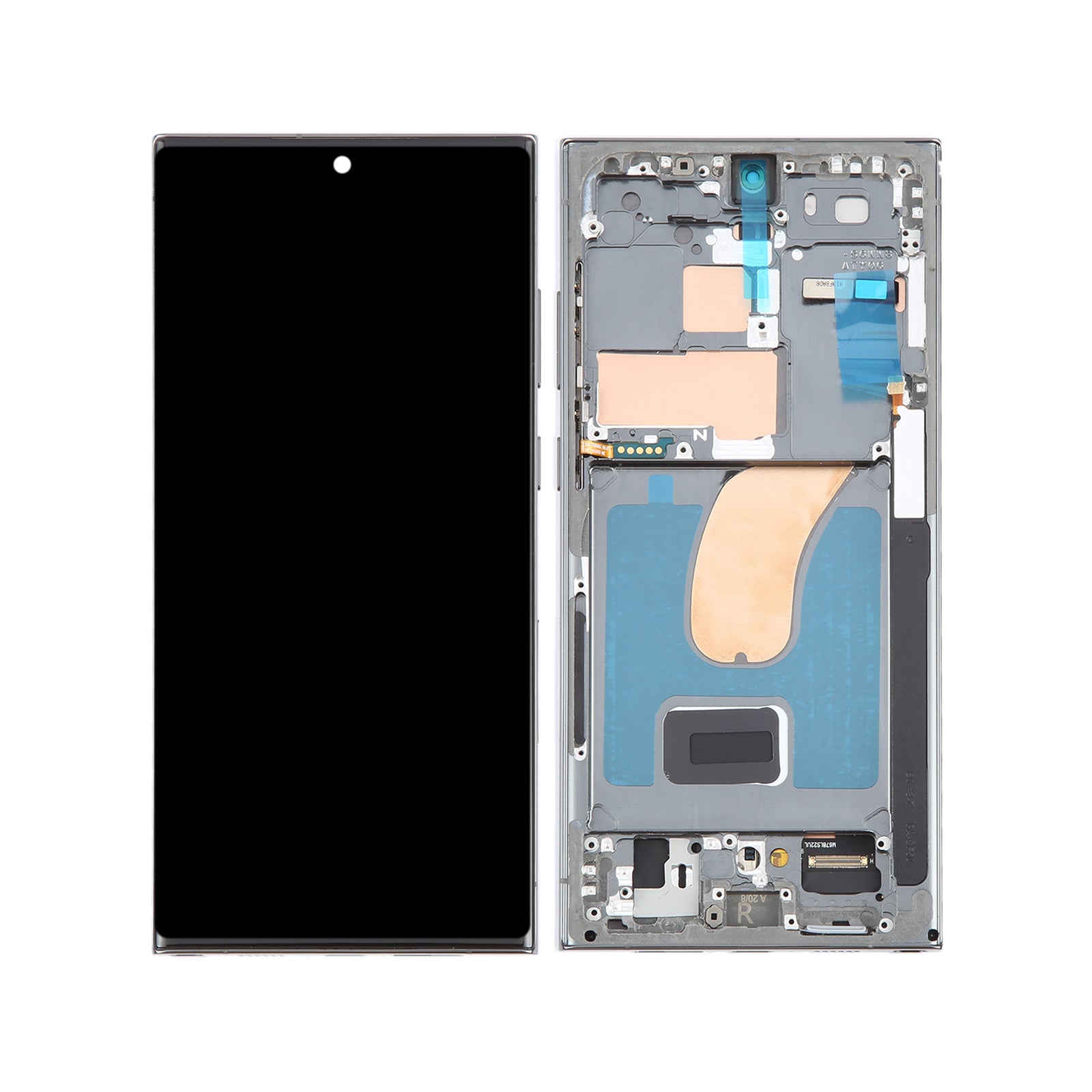 For Samsung Galaxy S23 Ultra 5G SM-S918U US Edition 6.78 inch OLED LCD Screen Digitizer Full Assembly with Frame