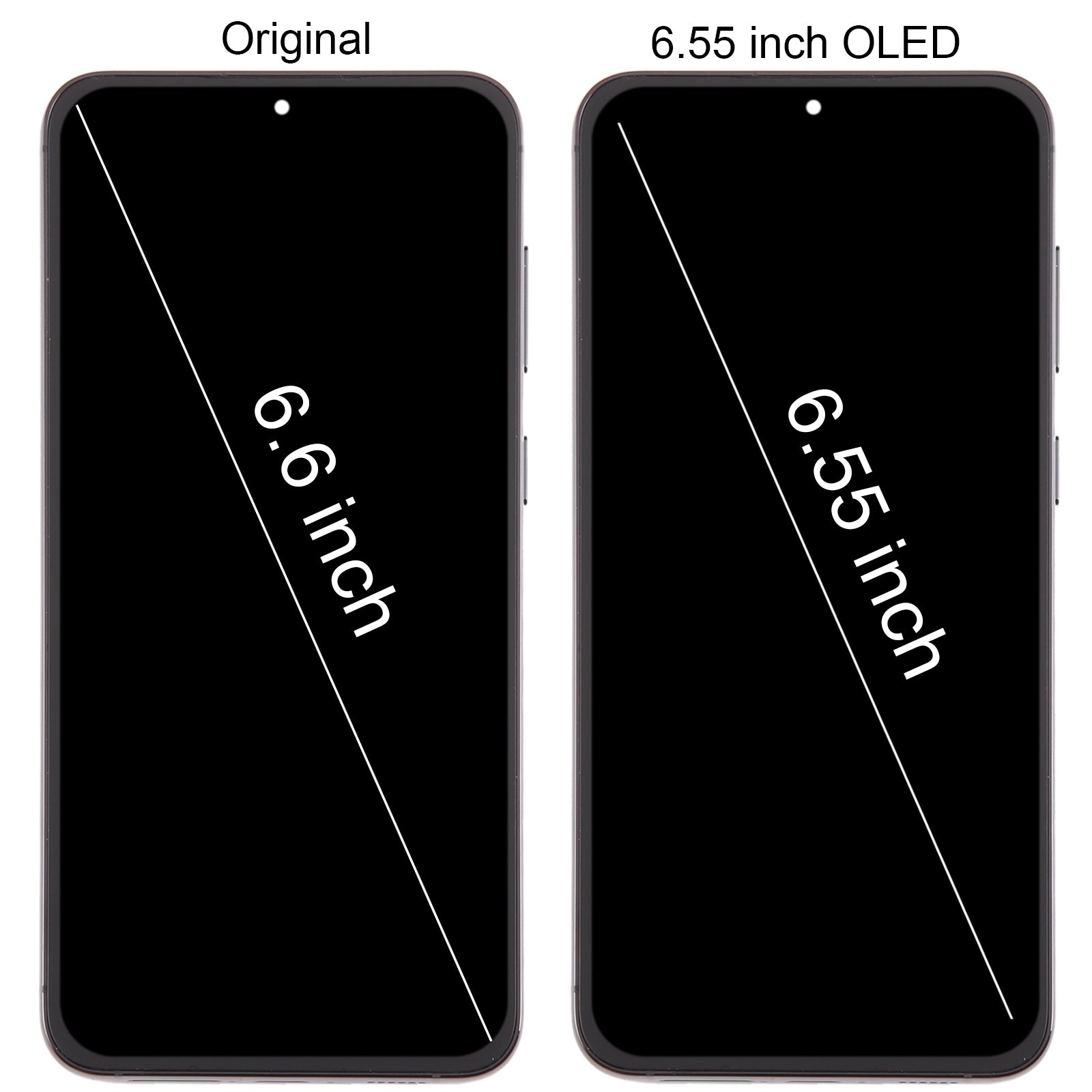 For Samsung Galaxy S23+ 5G SM-S916B 6.55 inch OLED LCD Screen Digitizer Full Assembly with Frame