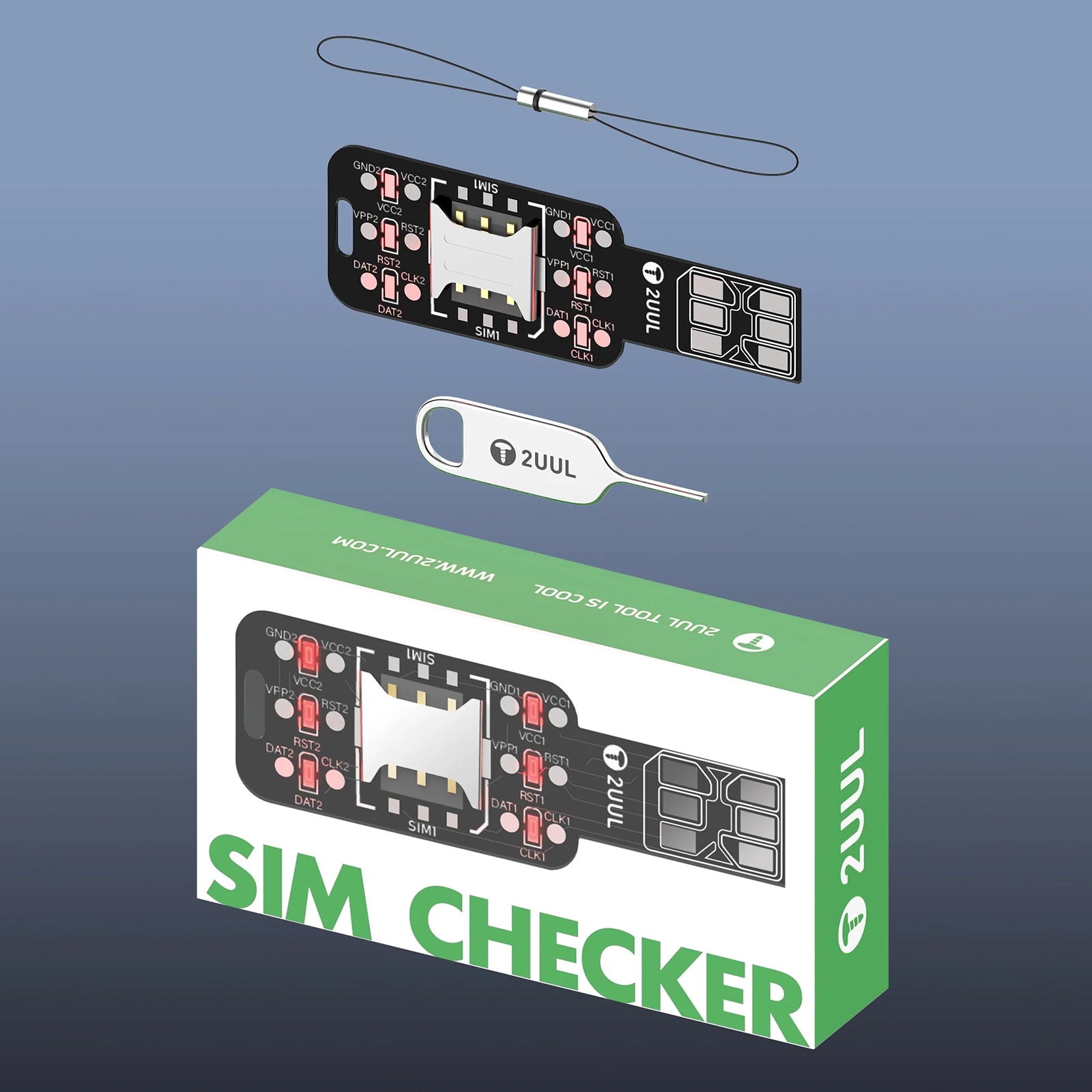 2UUL SM01 Dual SIM Checker Card Quick Test Board