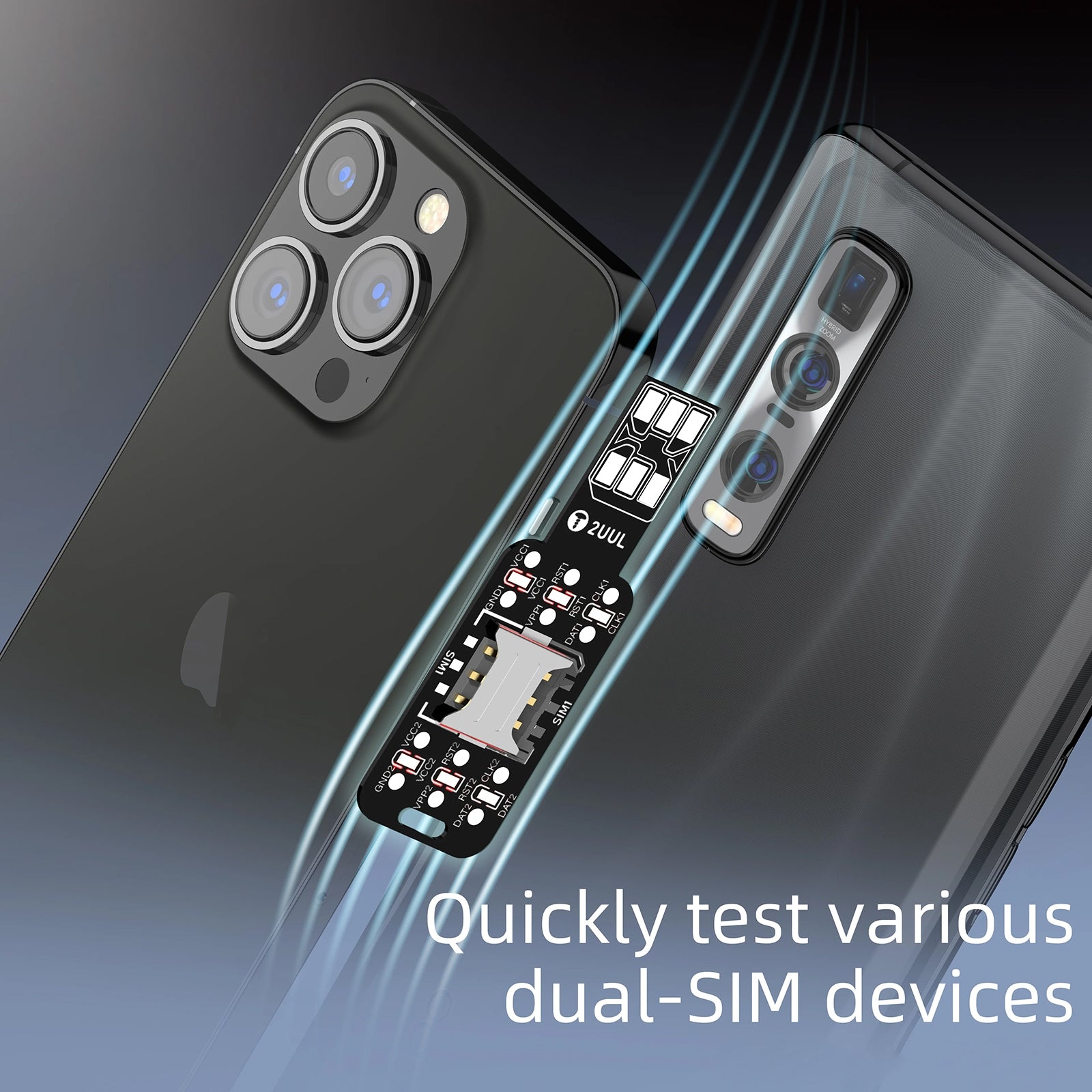 2UUL SM01 Dual SIM Checker Card Quick Test Board