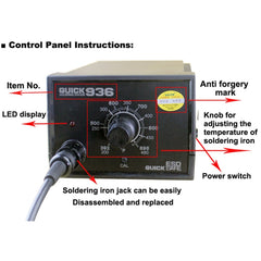 QUICK 936 220V 60W Anti-static Soldering Iron Soldering Station, AU Plug