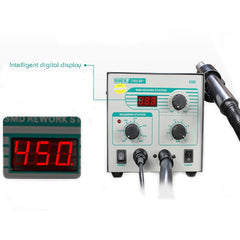 2 in 1 QUICK 706W+ 220V 50W Digital Display Hot Air Gun Anti-static Constant Temperature Lead-free Soldering Iron Desoldering Station, AU Plug